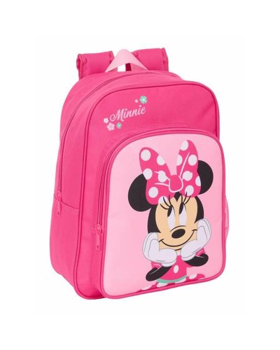 Koululaukku Minnie Mouse Sininen Pinkki 26 x 34 x 11 cm