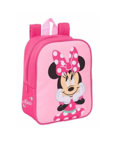 School Bag Minnie Mouse Pink 22 x 27 x 10 cm
