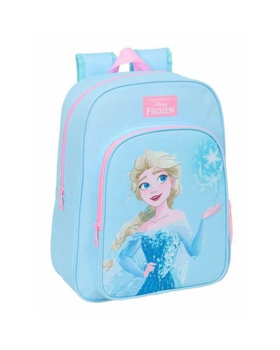 Mochila Escolar Frozen Azul Rosa 26 x 34 x 11 cm