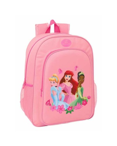 Mochila Escolar Disney Princess Rosa 33 x 42 x 14 cm