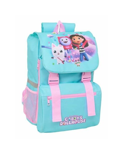 Schulrucksack Gabby's Dollhouse Blau Rosa 18,5 x 41 x 15 cm