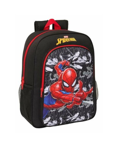 Koululaukku Spider-Man Musta Punainen 33 x 42 x 14 cm