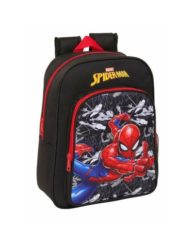 Koululaukku Spider-Man Musta Punainen 26 x 34 x 11 cm