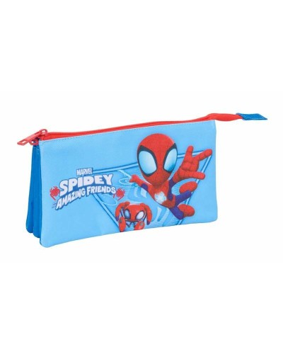 Kolmilokeroinen laukku Spidey Sininen 22 x 12 x 3 cm