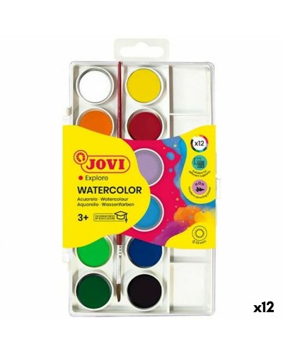Aquarelles Jovi Multicouleur (12 Unités)