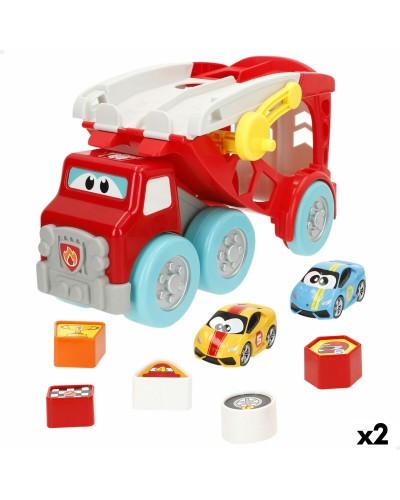 Camion porte-véhicules et Voitures 8 Pièces (2 Unités)