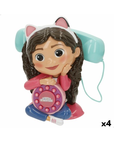 Telefono Giocattolo Gabby's Dollhouse 16 x 18 x 10 cm (4 Unità)