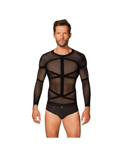 Obsessive T101 Black Sexy Mesh Top - Sensual Lingerie Top
