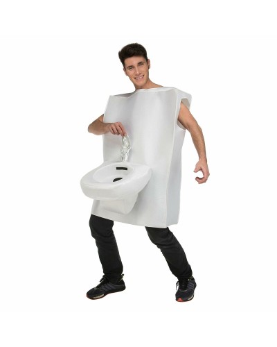 My Other Me Disfraz Adultos Bidé Sanitario Blanco - Talla M/L - Divertido
