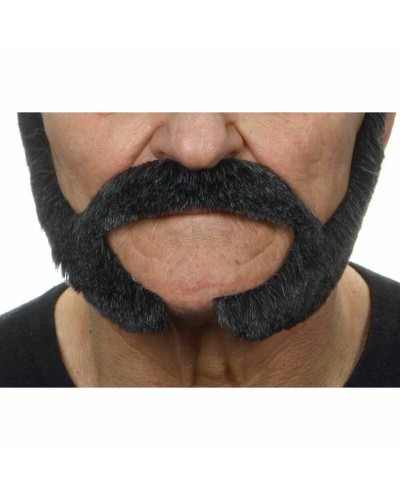 My Other Me Barba Finta Negra - Barba Falsa Adhesiva para Disfraces
