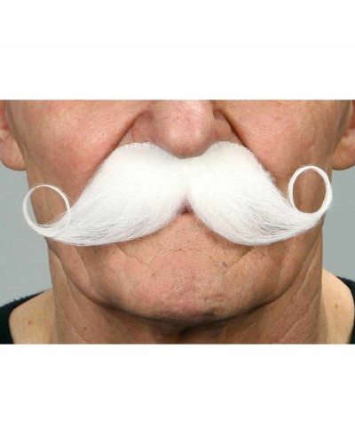 Bigotes Falsos My Other Me Blancos - Accesorio Disfraz Traje
