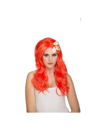 My Other Me Meerjungfrau Perücke Orange - Buntes Kunsthaar für Cosplay
