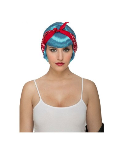 My Other Me Pin Up Wig Light Blue - 50s Vintage Style
