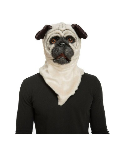 Máscara de Bulldog Realista - Disfraz Halloween, Carnaval - Divertido
