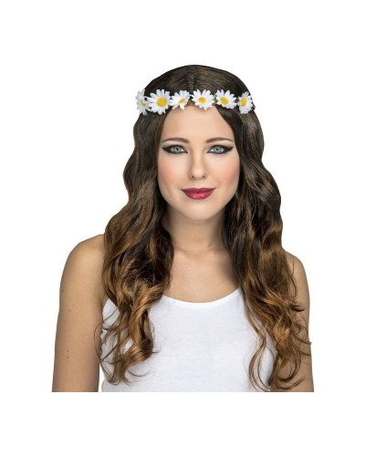 My Other Me Perruque Hippie Cheveux Longs Bruns - Costume Années 70
