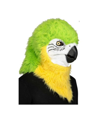 Máscara de Loro My Other Me Verde Adultos - Mandíbula Móvil Talla Única
