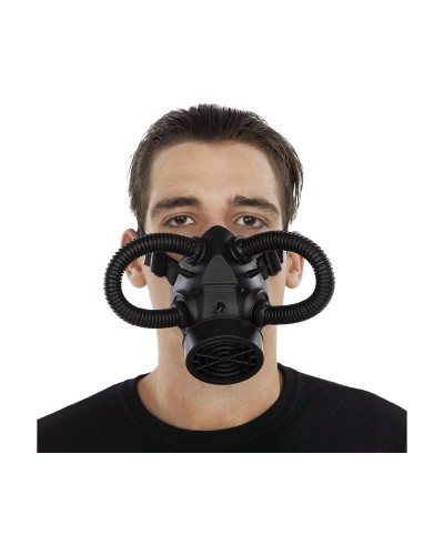 Steampunk Maske My Other Me Schwarz - Einheitsgröße - Cosplay Kostüm
