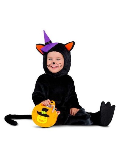 My Other Me Disfraz Bebé 12-24 Meses Calabaza Gato Negro Halloween

