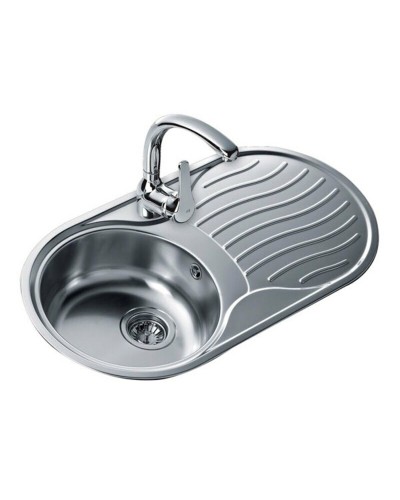 Fregadero de Cocina Teka de Una Cubeta Acero Inoxidable 50x40 cm Encastre
