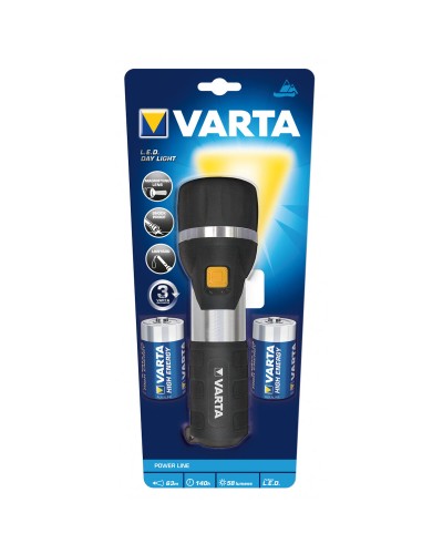 Varta DAY LIGHT LED Taschenlampe, Leistungsstark, Robustes Aluminium - 1 Stück
