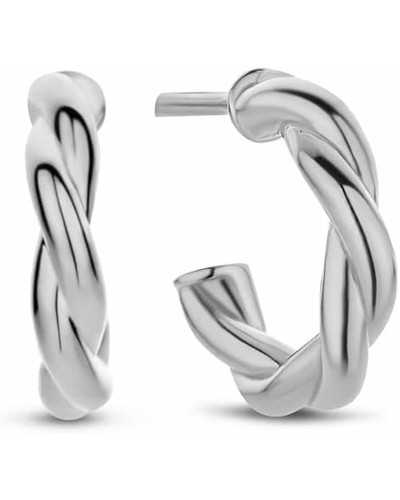 Sterling Silver 925 Earrings New Bling 9NB-0667 - Luminous Pure Silver Dangle Earrings
