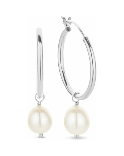 Boucles d'oreilles New Bling 9NB-0786 Argent Cristaux Lumineux Élégantes
