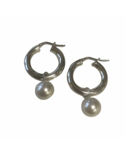 New Bling 9NB-0838 Earrings - Silver, Dangle, Elegant - Women's Jewelry
