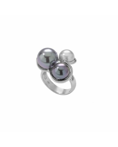 Majorica Bague Femme Perle Blanche 10mm Argent 925 Élégante
