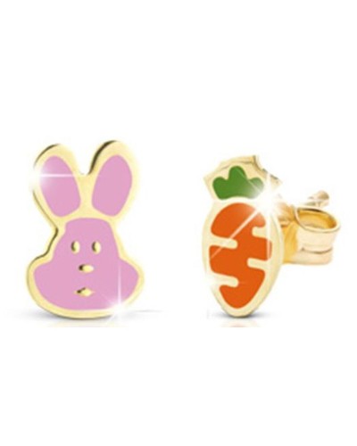 Le Bebé Ohrringe Baby/Mädchen Roségold, Diamant - PMG051
