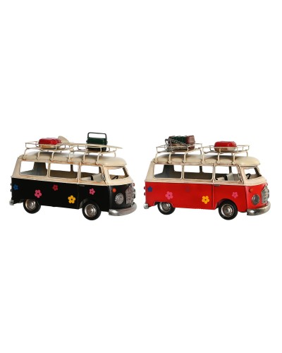 Decoratieve figuren DKD Home Decor Rood Marineblauw Vintage 28 x 14 x 18 cm (2 Stuks)