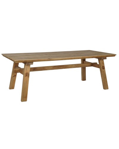 Eettafel Home ESPRIT Bruin Natuurlijk Hout Dennenhout 220 x 100 x 76 cm
