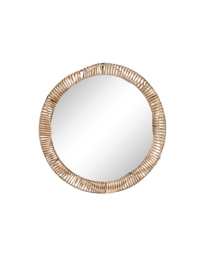 Specchio da parete Home ESPRIT Naturale Tropicale 70 x 6 x 70 cm