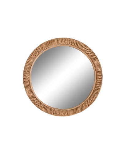 Miroir mural Home ESPRIT Marron Clair Naturel Urbaine 72 x 7 x 72 cm