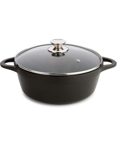 Kannellinen vuoka Valira BLACK IND 24CM Ø 24 cm Musta Alumiini