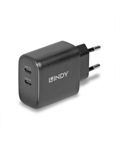 Caricabatterie da Parete LINDY 73438 Nero 65 W