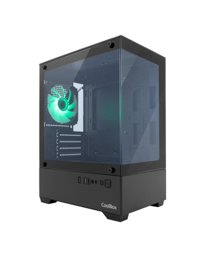 Caja Semitorre ATX CoolBox COO-CHA-GM200B-0 Negro Verde