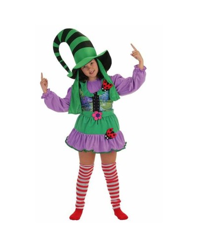 Creaciones Llopis: Costume Folletto Bambino 5-7 Anni - Travestimento Halloween
