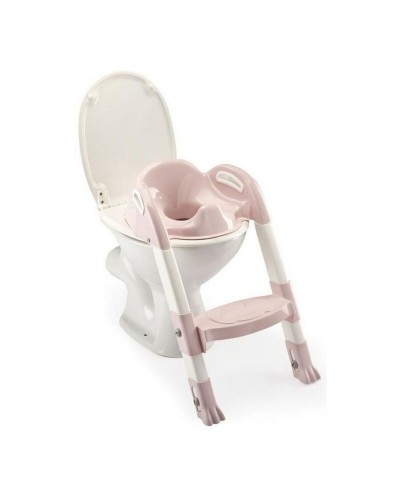 ThermoBaby Kiddyloo - Riduttore WC Bambini Rosa - Sedile WC Imbottito & Antiscivolo
