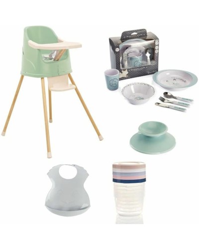 ThermoBaby Youpla High Chair Foldable Green - Lightweight & Space-Saving

