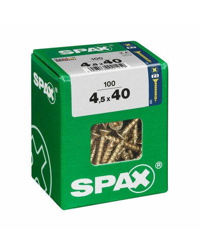 Ruuvilaatikko SPAX Puuruuvi Litteä pää (4,5 x 40 mm)