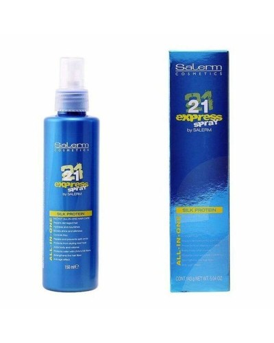 Salerm 21 Express Spray - Masque Capillaire Sans Rinçage, Protéines de Soie (150ml)
