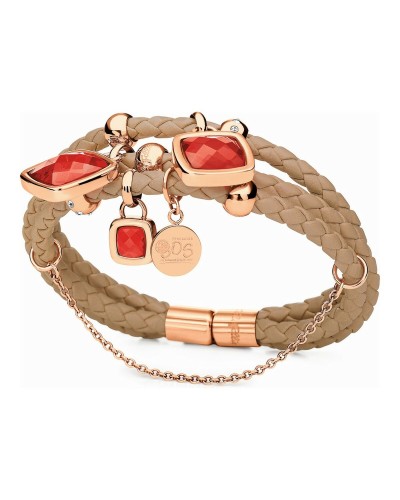 Folli Follie Pulsera Mujer Rojo Rosado 60mm - Diseño Elegante
