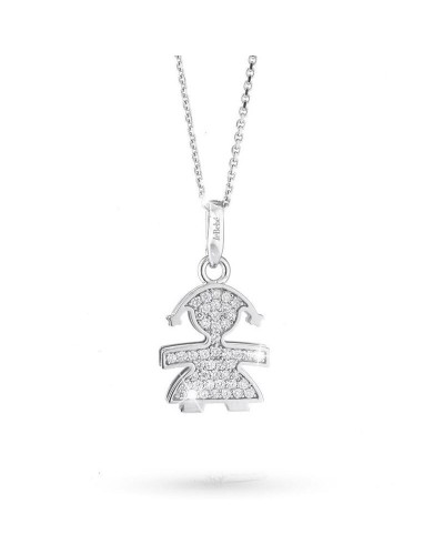 LeBebe Collier Femme LBB154 Or Jaune, Pendentif Garçon/Fille - Idée Cadeau
