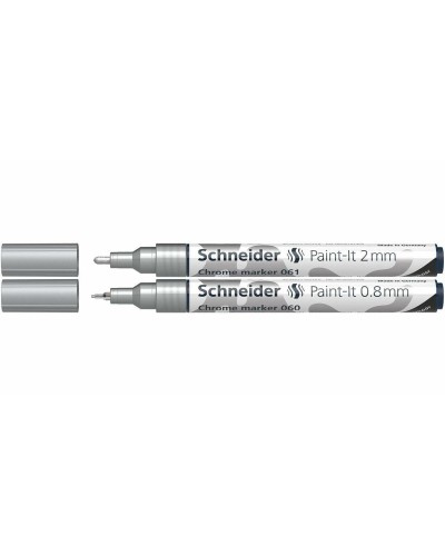 Schneider PAINT-IT Chrome: Pennarelli Metallo (2pz) - Effetto Specchio
