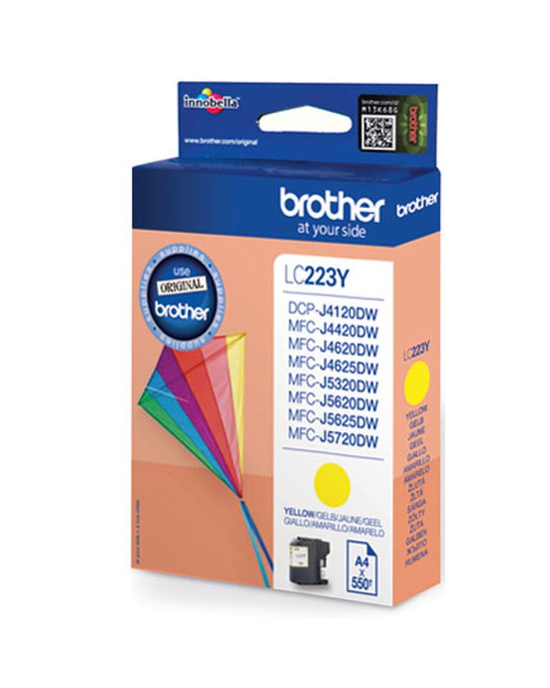 Cartucho de Tinta Original Brother LC-223YBP Amarillo Negro