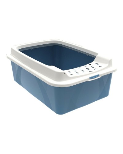 Bac à litière pour chats Rotho My Pet Bonnie Eco 56 x 17 x 40 cm Bleu/Blanc