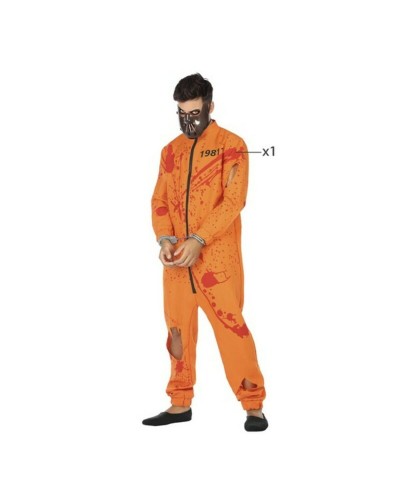 Verkleidung für Erwachsene Toter Gefangener Orange Attentäter XL (XL)