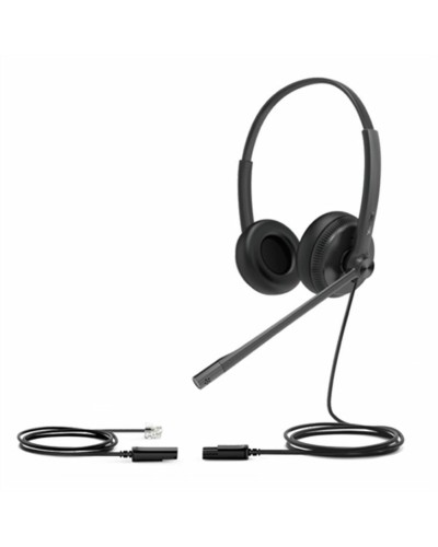Hörlurar med Mikrofon Yealink YHS34 LITE DUAL Svart