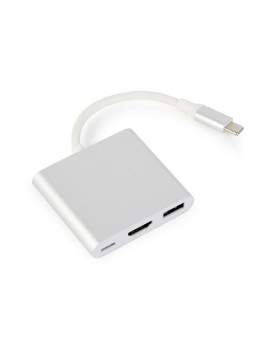 Adaptateur USB C vers VGA GEMBIRD A-CM-HDMIF-02-SV