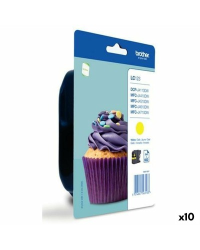 Originele inkt cartridge Brother MFC-J4410DW/MFC-J4510DW Geel (10 Stuks)